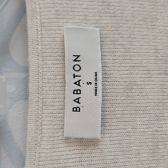 BABATON Aritzia Renzo wool linen wrap side tie cardigan sweater - Picture 2 of 6